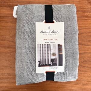 Hearth and hand gray shower curtain
